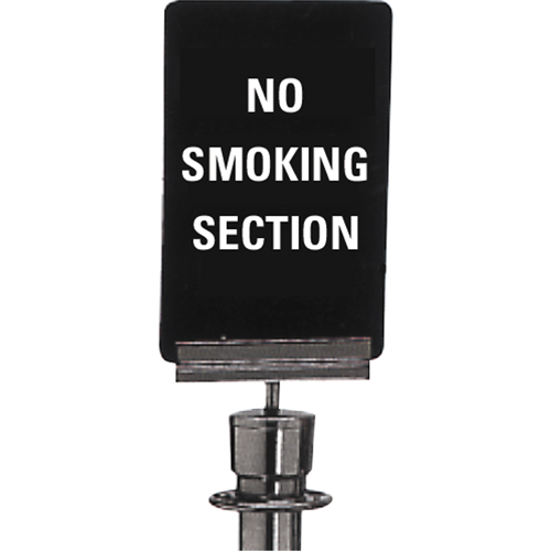 "No Smoking" Crowd Control Sign, 11" x 7", Plastic, English Superchem Industries