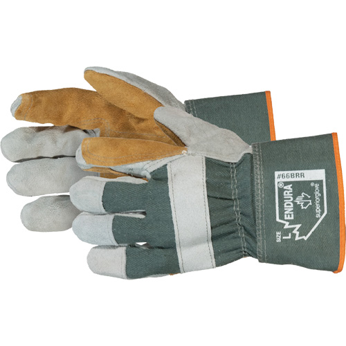 Gants dajusteur avec paume double Endura, Taille unique, Paume en Cuir de vache refendu Superchem Industries