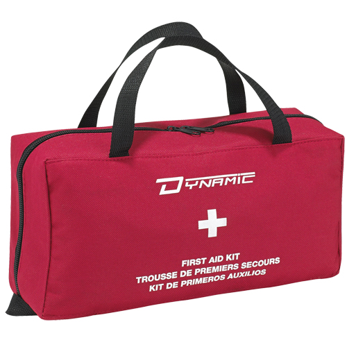 Trousse de premiers soins de luxe pour la maison Dynamic, Dispositif m&eacute;dical Classe 1, Sac en nylon Superchem Industries
