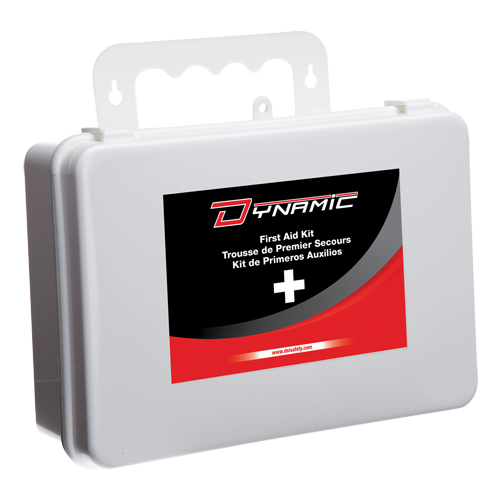 Trousse de premiers soins pour bureau Dynamic, Dispositif m&eacute;dical Classe 1, Boîte en plastique Superchem Industries