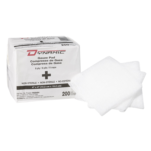 &eacute;ponge de gaze Dynamic, Tampon, 4" lo x 4" la, Dispositif m&eacute;dical Classe 1 Superchem Industries