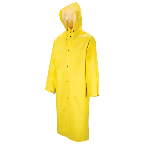 601 Tornado Long Rain Coat, Polyester/PVC, 4X-Large, Yellow Superchem Industries