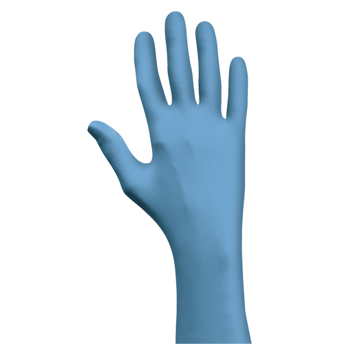 Gants N-Dex 7500PF, Moyen, Nitrile, 4 mils, Sans poudre, Bleu Superchem Industries