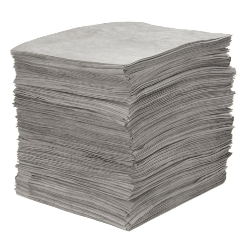 Premium Meltblown Sorbent Pads, Universal, 15" x 18", 25 gal. Absorbancy Superchem Industries