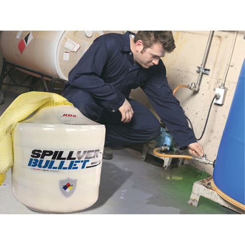 Spillver Bullet Hazmat Boom, Hazmat, 50' L x 5" W, 14 gal. Absorbancy Superchem Industries