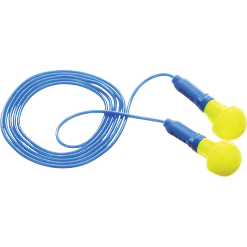 E-A-R Push-Ins Earplugs, Corded, Pair - Polybag, 28/23 dB NRR, One-Size Superchem Industries