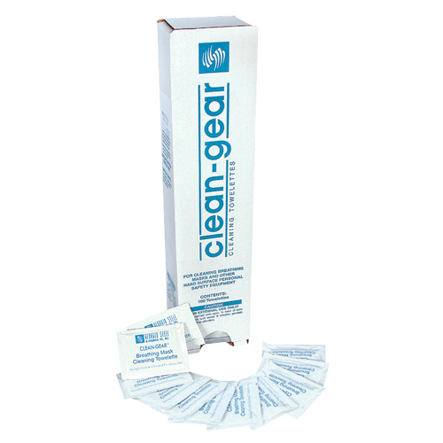 Respirator Cleaning Towelettes, 8" x 5", 100 Count Superchem Industries