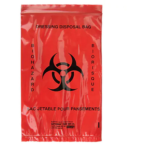 Dynamic Hazardous Waste Bags, Bio-Hazard, 9" L x 6" W, 2.0 mils Superchem Industries
