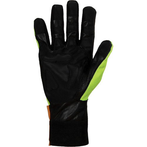 Gants pour scie &agrave; chaîne haute visibilit&eacute; Endura, Taille Grand/9, Paume Ch&egrave;vre Superchem Industries