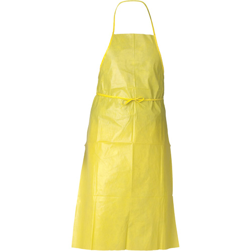 Tablier de protection contre la vaporisation de produits chimiques A70 KLEENGUARD, Poly&eacute;thyl&egrave;ne, 44" lo x 29" la, Jaune Superchem Industries