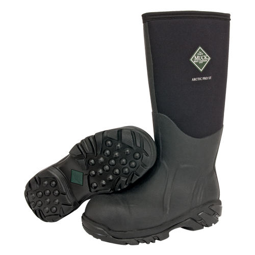 Arctic Pro Extreme Conditions Work Boot, Rubber, Steel Toe, Size 8, Puncture Resistant Sole Superchem Industries