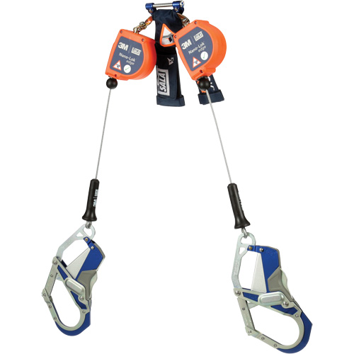 Nano-Lok Edge Self-Retracting Lifeline, 7', Stainless Steel, Swivel Superchem Industries
