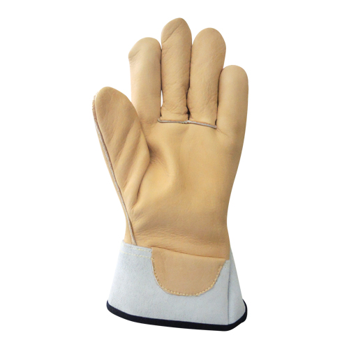 Lineman's Gloves, Small, Grain Cowhide Palm Superchem Industries