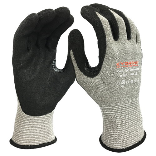 Gants r&eacute;sistants aux coupures, Taille Grand/9, Calibre 13, Rev&ecirc;tement Mousse de nitrile, Enveloppe en Kyorene, ANSI/ISEA 105 niveau 3/EN 388 niveau C Superchem Industries
