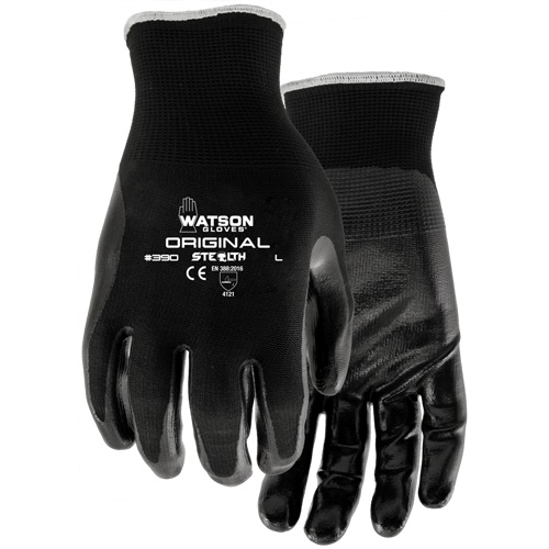 Gants enduits Stealth Original, 7/Petit, R&ecirc;vetement Nitrile, Calibre 13, Enveloppe en Nylon Superchem Industries