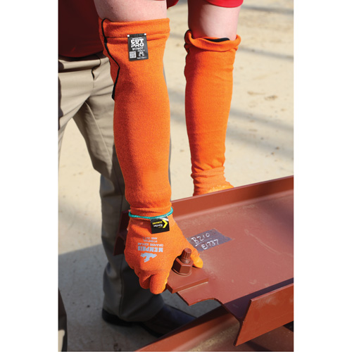 Memphis&reg; Sleeves, Kevlar&reg;, 18", ASTM ANSI Level A5, Orange Superchem Industries