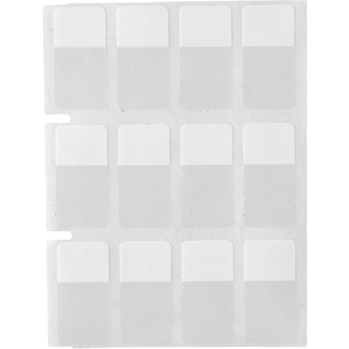 Core Series Self-Laminating Wire & Cable Labels, Vinyl, 0.5" L x 0.75" H, Clear Superchem Industries