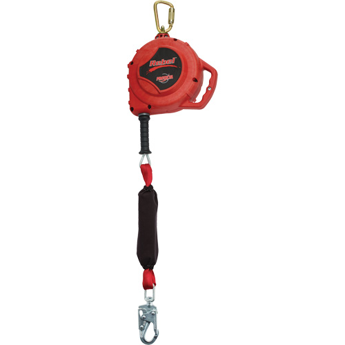 Rebel Self-Retracting Lifeline, 33', Galvanized Steel, Swivel Superchem Industries