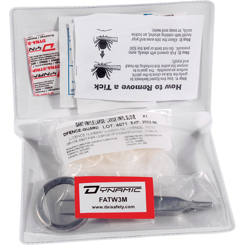 Dynamic Tick Removal Kit, Class 1 Medical Device, Resealable Plastic Bag Superchem Industries