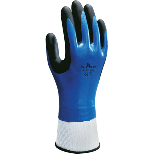 Gants enduits antichocs 377-IP, 7/Moyen, Paume en Synth&eacute;tique, Poignet &eacute;lastique/Poignet en tricot Superchem Industries
