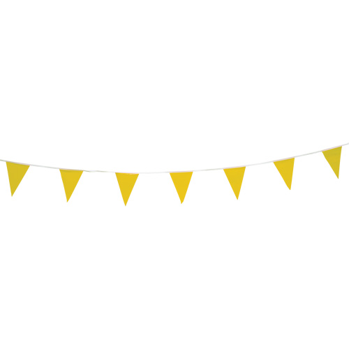 Cordon de fanions, 60' lo, Jaune Superchem Industries