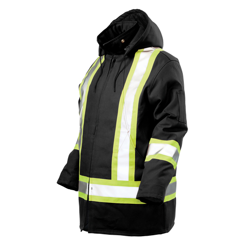 Parka de s&eacute;curit&eacute;, Noir, Grand Superchem Industries