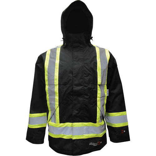 Insulated Jacket, Polyester/Polyurethane, Black, Small Superchem Industries