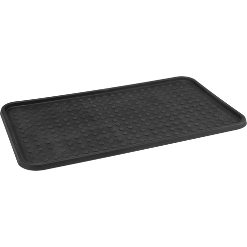Boot Tray, Plastic, Black, 25" L x 14" W Superchem Industries
