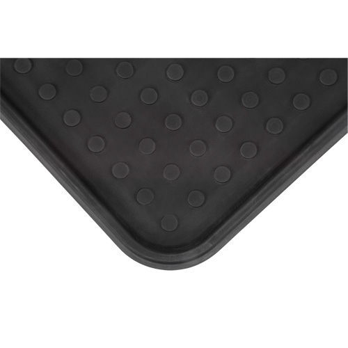 Boot Tray, Plastic, Black, 25" L x 14" W Superchem Industries