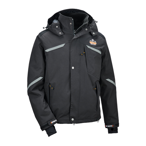 Manteau thermique N-Ferno 6466, Hommes, Petit, Noir Superchem Industries
