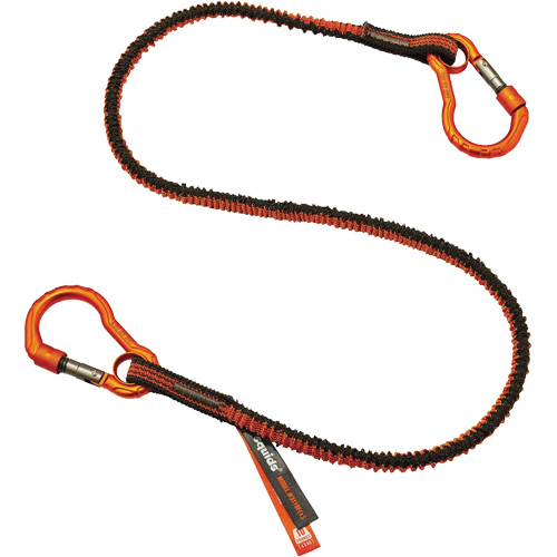 Squids&reg; 3110F(x) Tool Lanyard, Bungee, Dual Carabiner Superchem Industries