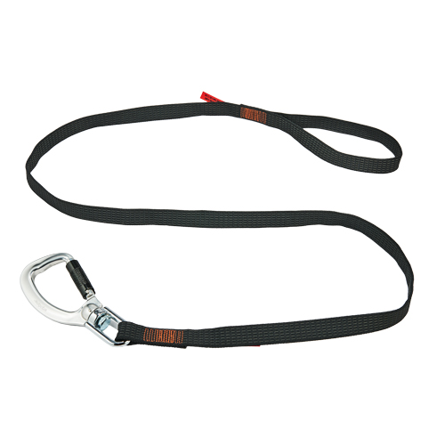 Squids&reg; 3129 Double-Locking Tool Lanyard with Swivel, Fixed Length, Carabiner/Loop Superchem Industries