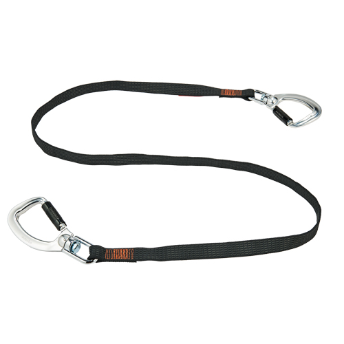 Squids&reg; 3139  Double-Locking Tool Lanyard with Swivel, Fixed Length, Dual Carabiner Superchem Industries