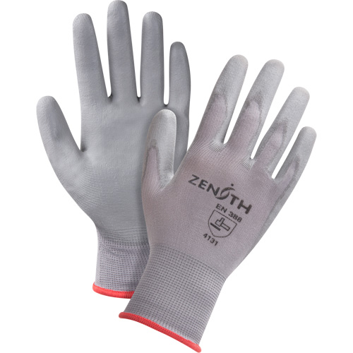 DMF-Free Coated Gloves, 10/X-Large, Polyurethane Coating, 15 Gauge, Nylon Shell Superchem Industries