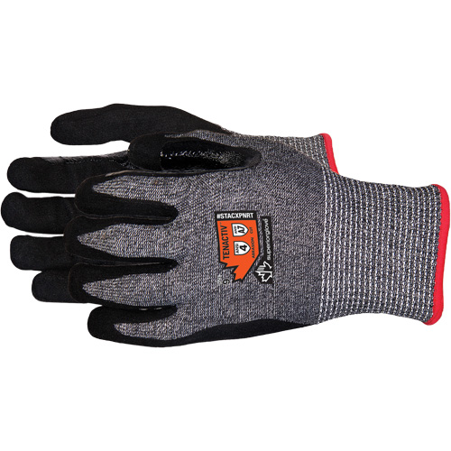 Gants en tricot de composite r&eacute;sistant aux coupures, Taille 6/T-petit, Calibre 13, Rev&ecirc;tement Mousse de nitrile, Enveloppe en Acier inoxydable/PEHP/TenActiv, ASTM ANSI niveau A7 Superchem Industries