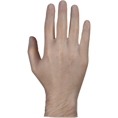 Disposable Gloves, Small, Vinyl, 4-mil, Powder-Free, White Superchem Industries