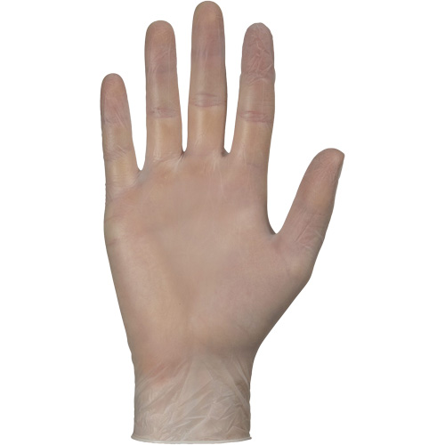 Disposable Gloves, Small, Vinyl, 4-mil, Powder-Free, White Superchem Industries
