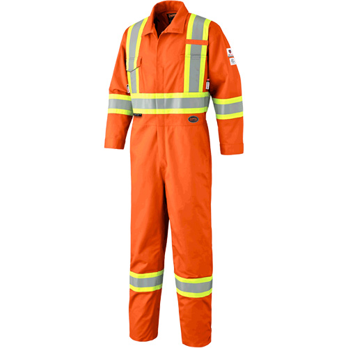 7702 Combinaison de s&eacute;curit&eacute; haute visibilit&eacute; ignifuge, Taille 36, Orange Superchem Industries