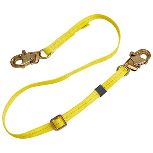 Longe de positionnement r&eacute;glable &agrave; sangle, 1 branches, 4', Classe CSA B, Polyester Superchem Industries