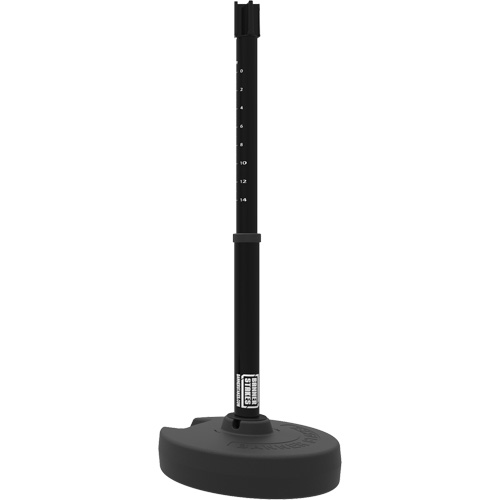 Base pour montant de barri&egrave;re PLUS, Hauteur de 42", Noir Superchem Industries