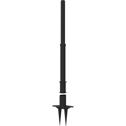 PLUS Barrier Posts, 42" High, Black Superchem Industries