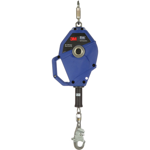Cordage de s&eacute;curit&eacute; autor&eacute;tractable avec verrouillage intelligent, 20', Acier inoxydable, Pivotant Superchem Industries