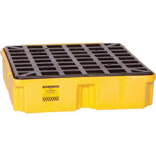 Modular Spill Platform, 15 US gal. Spill Capacity, 26" x 26.25" x 6.5" Superchem Industries