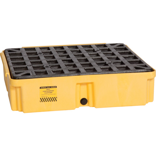 Modular Spill Platform, 15 US gal. Spill Capacity, 26" x 26.25" x 6.5" Superchem Industries