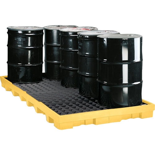 Plateforme de d&eacute;versement modulaire, Capacit&eacute; de d&eacute;versement 121 gal. US, 51,5'' x 103" x 6,5" Superchem Industries