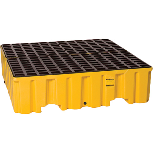 Spill Containment Pallet, 132 US gal. Spill Capacity, 51" x 52.5" x 13.75" Superchem Industries