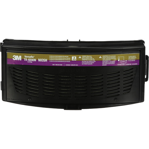 Versaflo Multi-Gas/HE Cartridge, Ammonia/Chlorine Dioxide/Chlorine Gas/Hydrogen Chloride/Hydrogen Fluoride/Mercury/Methylamine/Organic Vapour/Particulates/SO2 Sulfur Dioxide, Pack of 1 Superchem Industries