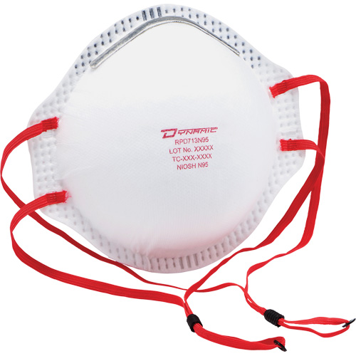 Respirateur contre les particules Dynamic, N95, Certifi&eacute; NIOSH, Taille unique Superchem Industries