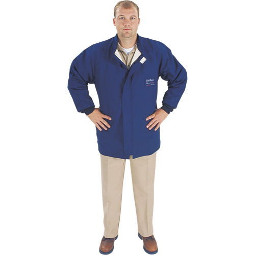 Veste de protection contre l'arc &eacute;lectrique, Moyen, Bleu, 40 cal/cm² Superchem Industries