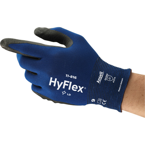 Gants HyFlex 11-816, 6, R&ecirc;vetement Mousse de nitrile, Calibre 18, Enveloppe en Nylon/Spand Superchem Industries